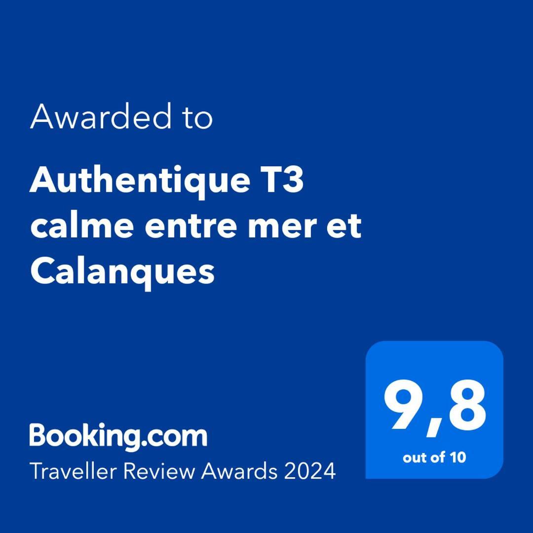 Authentique T3 Calme Entre Mer Et Calanques Marsella Exterior foto